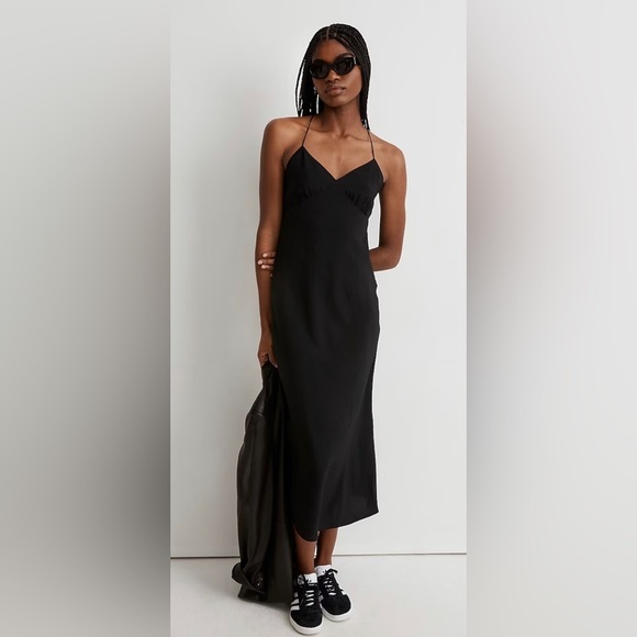 NWT Madewell bestseller Layton Midi Slip Dress size 0 - Picture 3 of 9